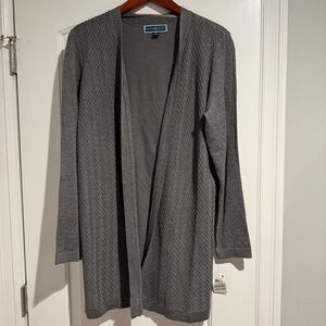 BNWT - Karen Scott Dark Gray Cardigan Sweater
